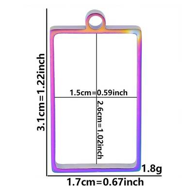Stainless Steel Open Back Bezel Pendants