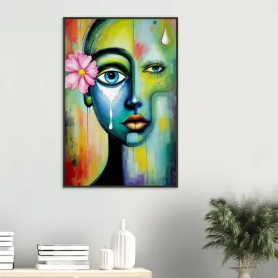 Tears of Expression - A Colorful Abstract Journey