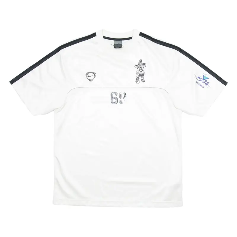 NIKE FC Hermaringen Mens Football Shirt Jersey White M