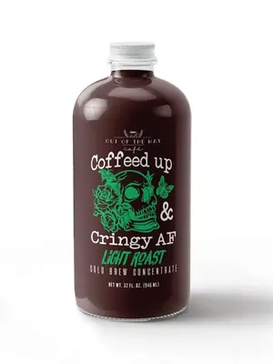 32oz. Cold Brew Concentrate - Out of The Way - Coffeed Up & Cringy AF - Bottled in the USA
