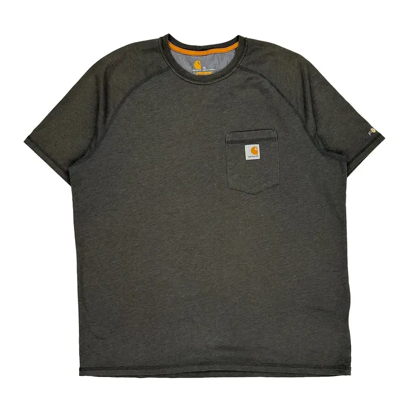 Carhartt T-Shirt - XL Grey Polyester Blend