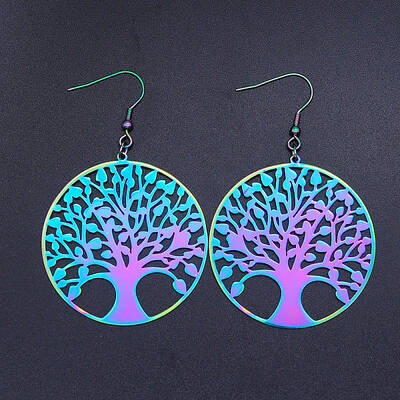 201 Stainless Steel Dangle Earrings