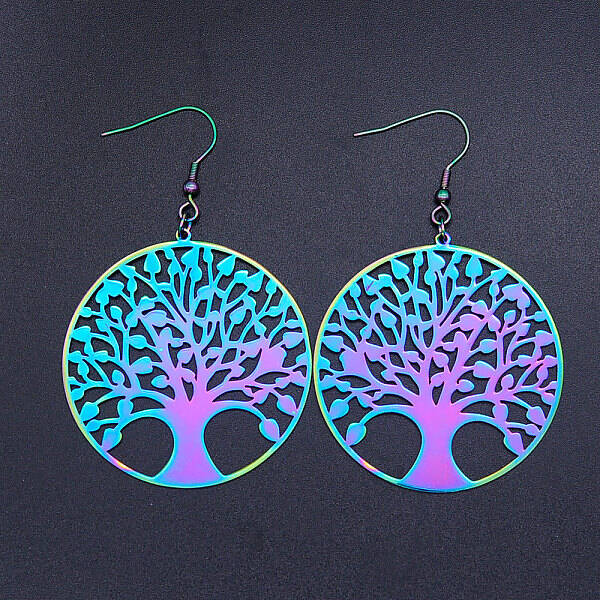 201 Stainless Steel Dangle Earrings