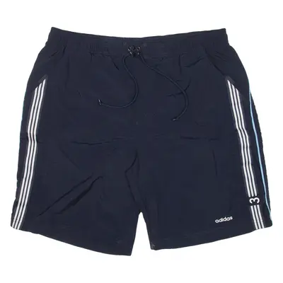 ADIDAS Mens Sports Shorts Blue Relaxed XL W38