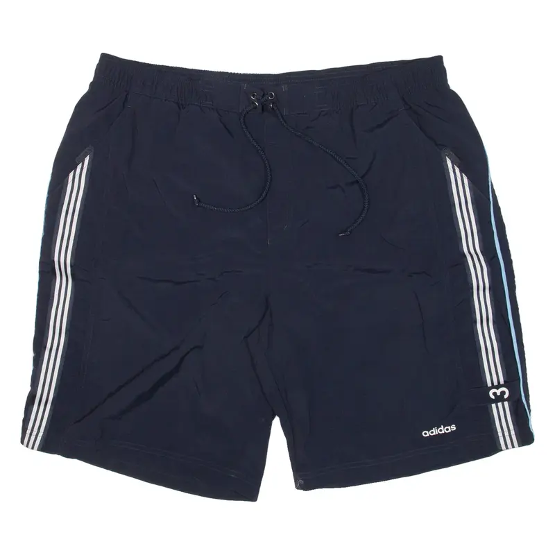 ADIDAS Mens Sports Shorts Blue Relaxed XL W38
