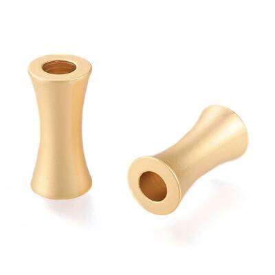 Matte Alloy Tube Beads