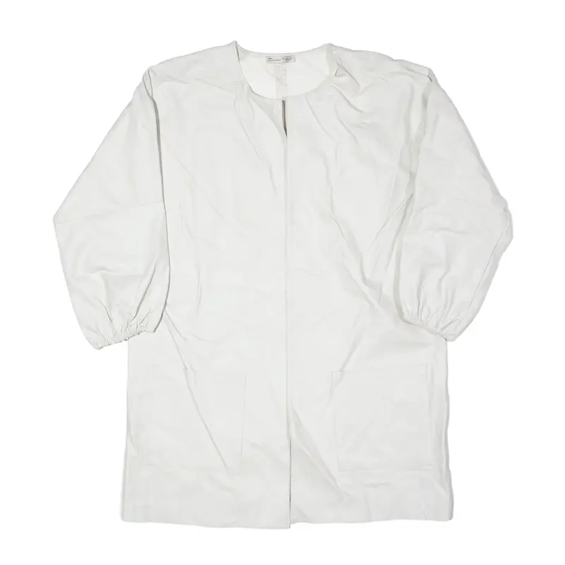 ZARA Jacket Cream Faux Leather Womens S
