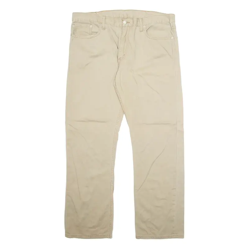 LEVI'S Mens Trousers Beige Regular Straight W38 L32