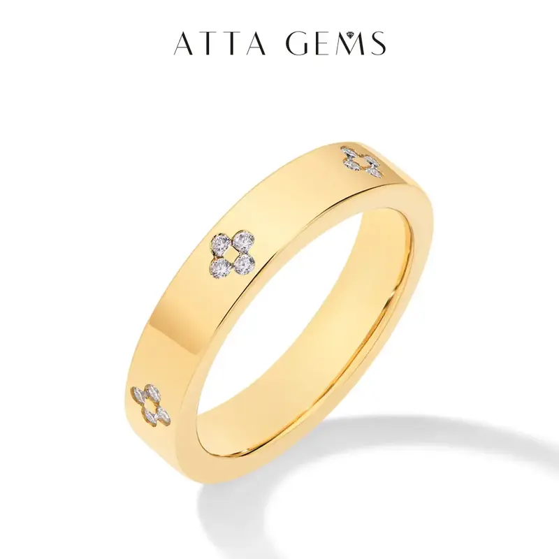 1.25mm Simple Style D VVS1 Synthetic Moissanite Ring For Women Birthday Gift Engagement Wedding R128