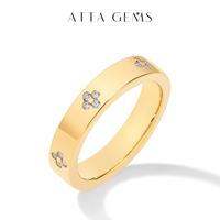 1.25mm Simple Style D VVS1 Synthetic Moissanite Ring For Women Birthday Gift Engagement Wedding R128