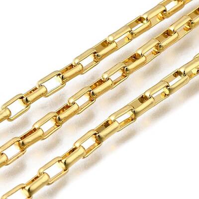 Brass Rectangle Link Chains