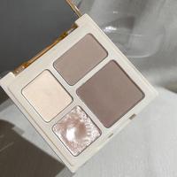 4-color Highlighter Makeup Palette, Contour Palette, Shimmer Powder Palette, Long Lasting Matte Bronzer Palette, Facial Con...