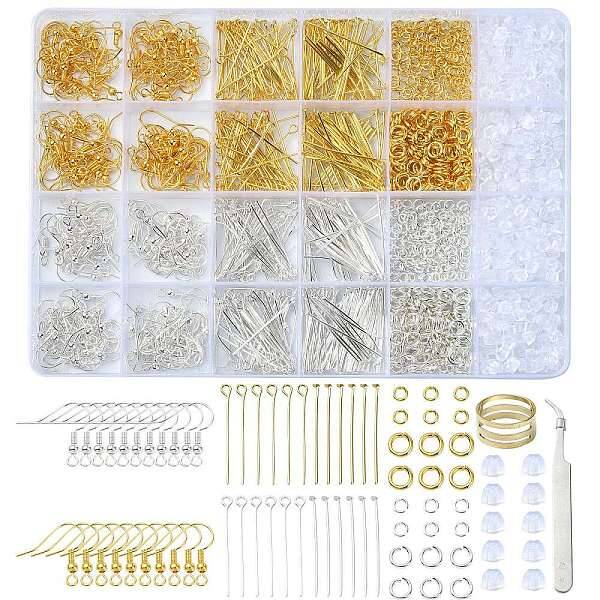 DIY Brass Earring Hooks Jewelry Making Finding Kit