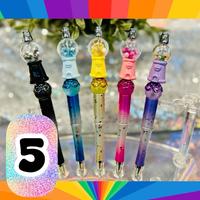 (((5)))——THIS IS ONLY A LIVE SALE !!!!!!!!! Handmade silicone beaded pens. (PENS IN THE PICTURE ARE EXAMPLES OF HOW MANY ...