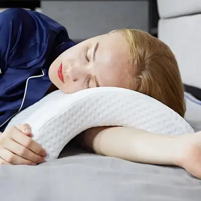Couple Pillow, Soft Comfortable Memory Foam Couple Pillow, Sleeping Pillow for Home & Travel