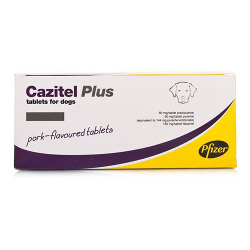 Cazitel Plus Tablets For Small And Medium Dogs 22 Lbs (10 Kg) 2 Tablet