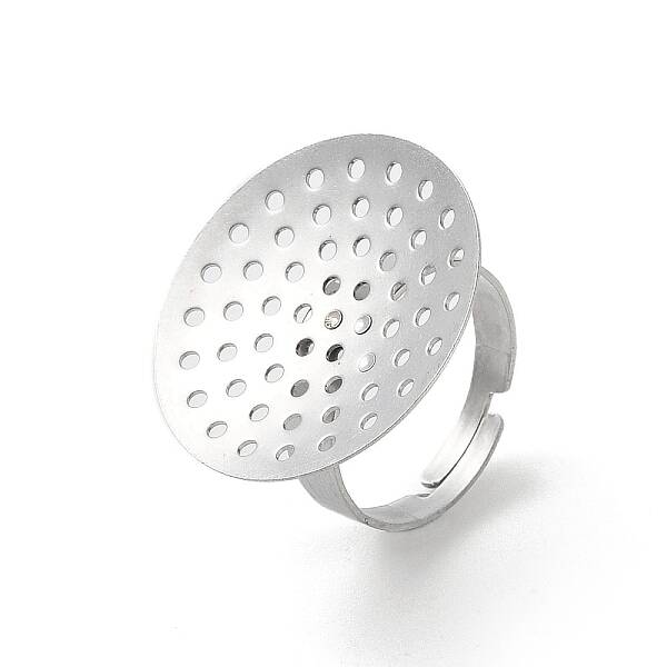 Non-Tarnish 304 Stainless Steel Sieve Ring Settings