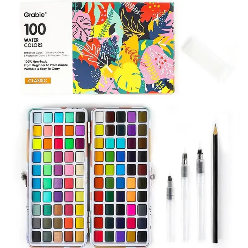 Grabie Watercolor Painting Art Set with Vibrant Colors and Highly Pigmented Palette, TikTokShopRestock, FallFreshness