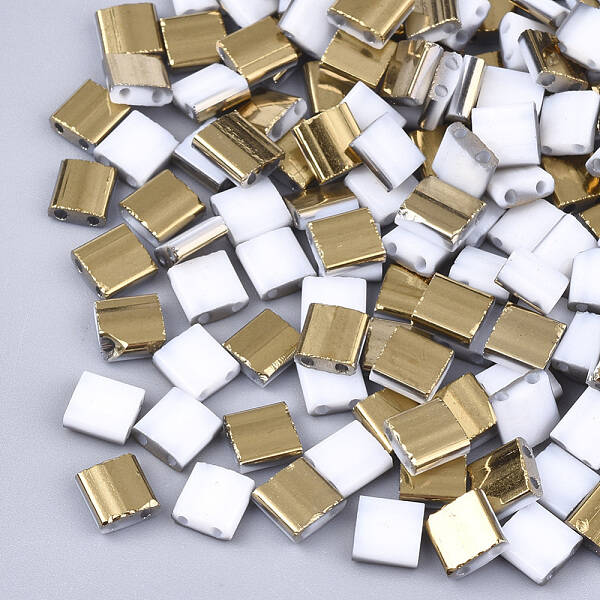 Electroplate Opaque Glass Seed Beads
