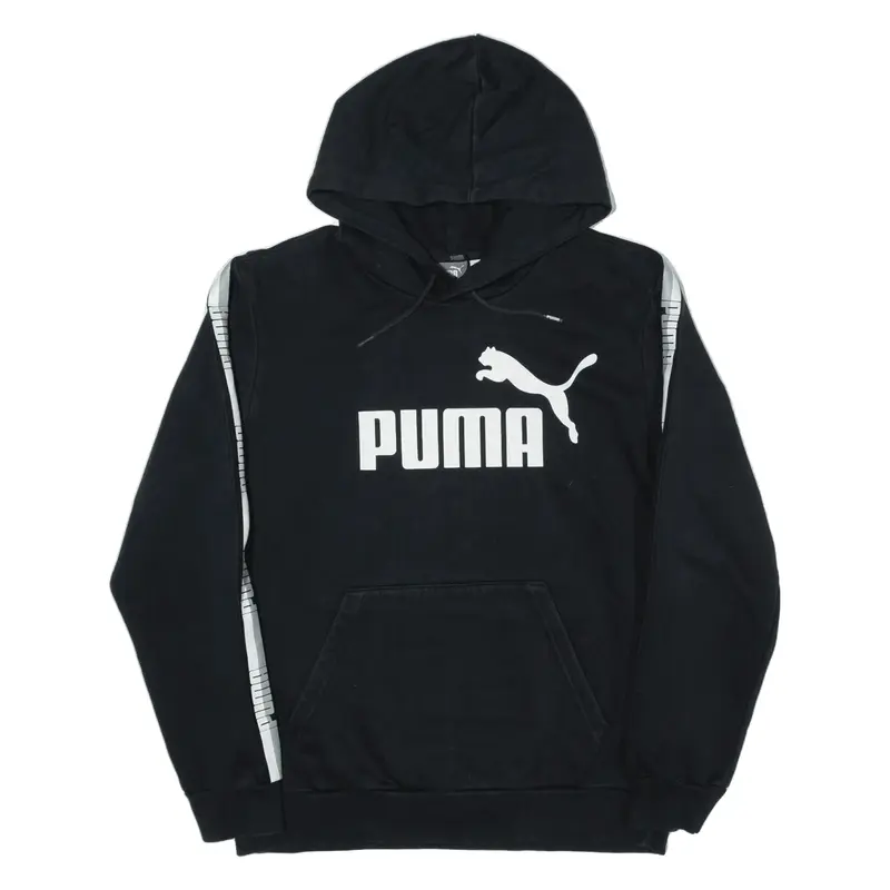 PUMA Hoodie Black Pullover Mens S