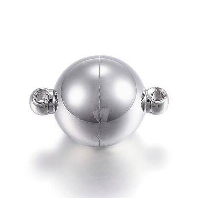 Tarnish Resistant 304 Stainless Steel Magnetic Clasps with Loops