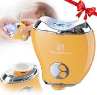 Electric Nail Clipper 2 in 1 Safe Nail Trimmer File with 3-Speed and LED Light Display for Babies & Adults Gift Care Portable...