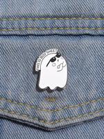 Letter & Ghost Design Brooch, Cute Creative Pin Badge, Clothes Accessories for Women & Men for Halloween, Fall, Birthday Gift...