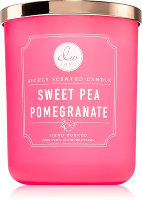 DW Home Signature Sweet Pea Pomegranate Scented Candle 434g