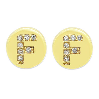 Brass Micro Pave Clear Cubic Zirconia Beads