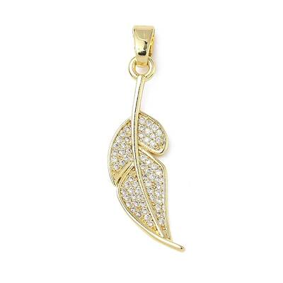 Brass Micro Pave Cubic Zirconia Pendants