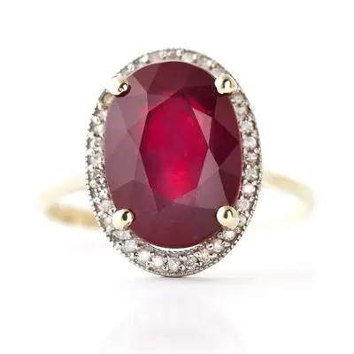 10K Gold Oval Cut Custom Ring Gemstone Ring