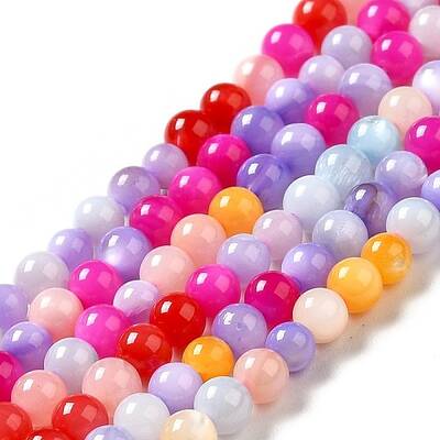 Dyed Natural Freshwater Shell Beads Strands