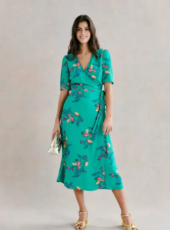 Dress Rio Flo Rio Flower Jade | Color: JADE | Size: L