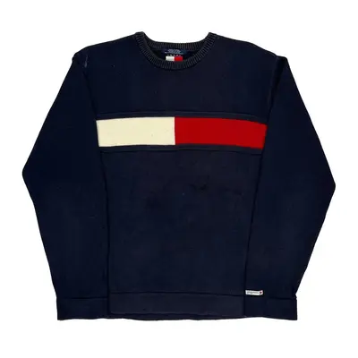Tommy Jeans Jumper - Large Navy Cotton