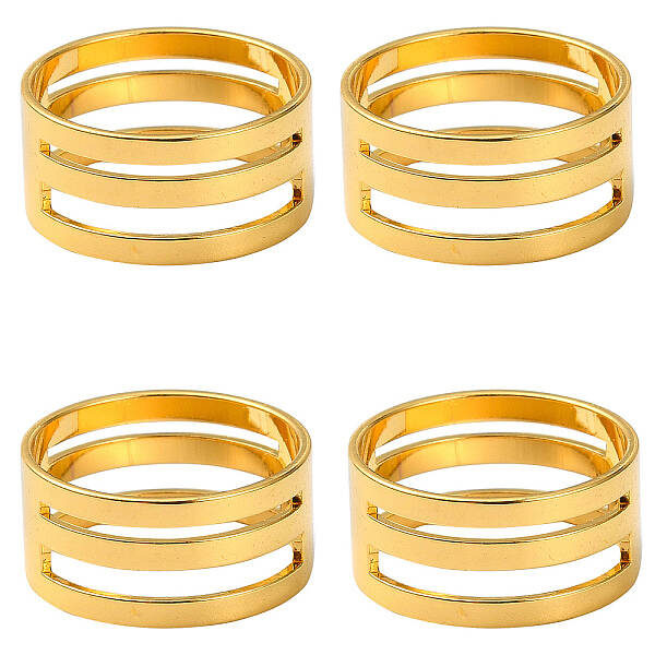 4Pcs Brass Rings