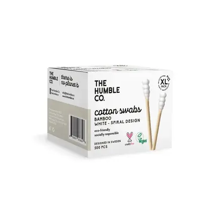 Cotton Swabs - Spiral Tip - White 500-pack