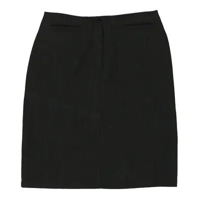 Armani Jeans Mini Skirt - 28W UK 8 Black Wool Blend | Size: UK 8