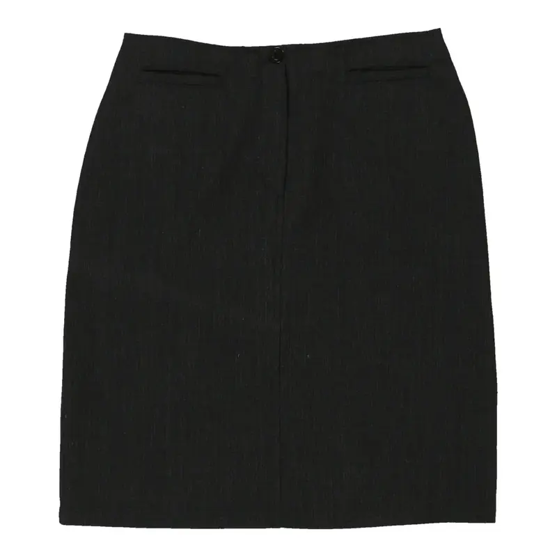 Armani Jeans Mini Skirt - 28W UK 8 Black Wool Blend | Size: UK 8