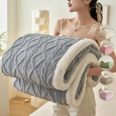 Jacquard Blanket, 1 Count 400GSM Soft Comfortable Warm Throw Blanket, Bedding Supplies for Home Bedroom Sofa Couch Dormitory ...