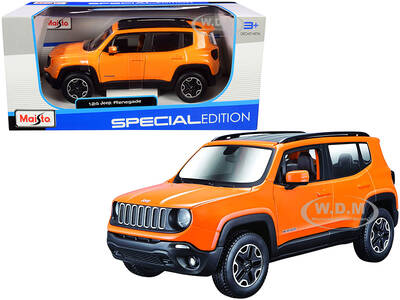 Jeep Renegade Orange Metallic with Black Top \