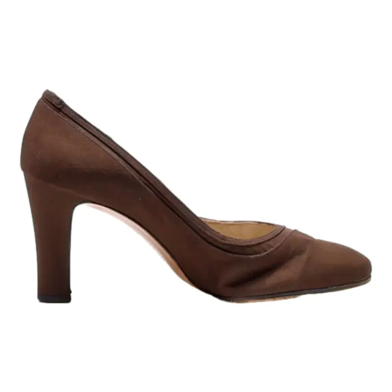 FERRAGAMO Pump Heels Brown Synthetic Womens UK 4.5