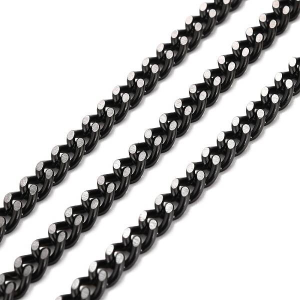 PVD Vacuum Plating 304 Stainless Steel Cuban Link Chains