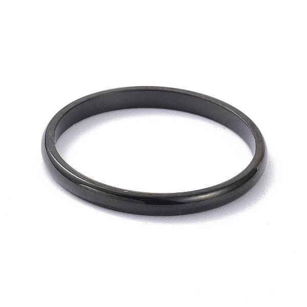 2mm Polished Plain Dome Finger Ring for Girl Women