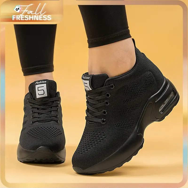 Sosenfer Ladies' mesh breathable casual sports shoes with soft, comfortable and lightweight bottoms,tenis para mujer.1029 #de...