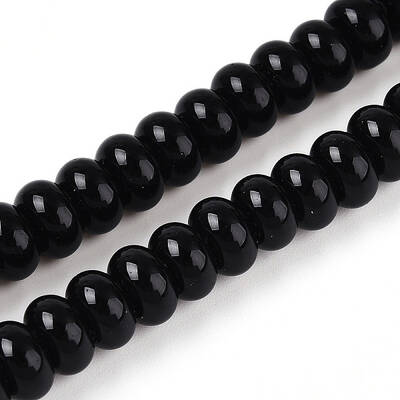 Opaque Spray Painted Glass Beads
