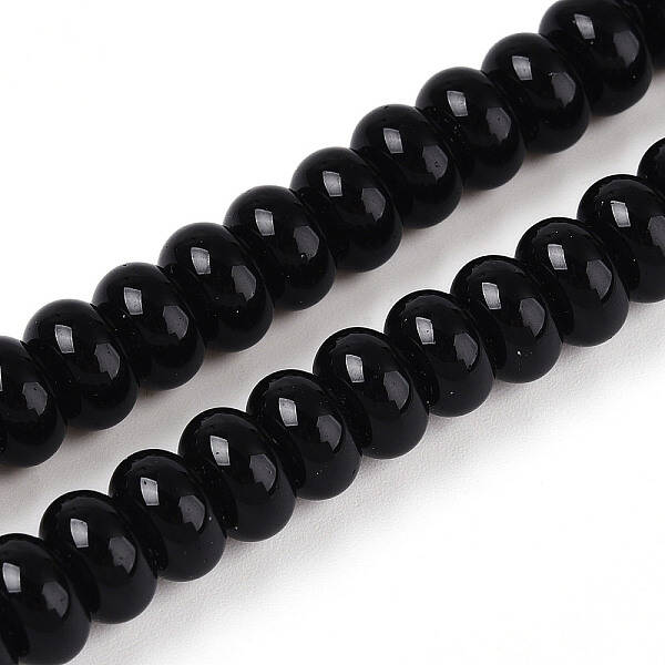 Opaque Spray Painted Glass Beads