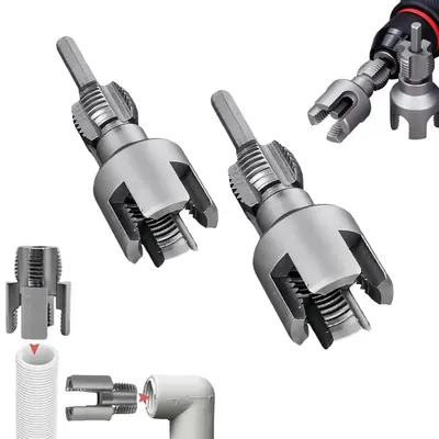 1/2'' 3/4'' PVC Pipe Thread Cutting Tool Integrated Internal & External Pipe Threading Tool Upgrade Pipe Thread Cutting Tool ...