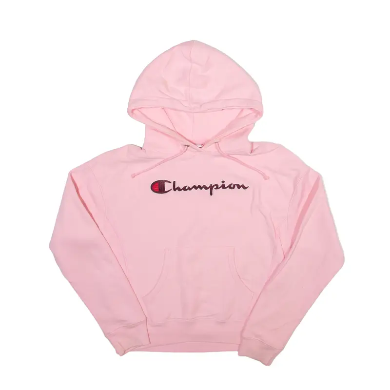CHAMPION Reverse Weave Hoodie Pink Pullover Womens S