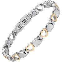 Magnetic Bracelet for Women,Titanium Steel Brazaletes Jewelry Gifts with Adjustable Tool(Braveheart Series) Magnetic Field Th...