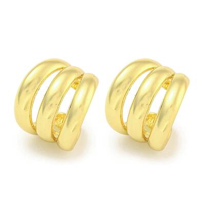 Brass Cuff Earrings